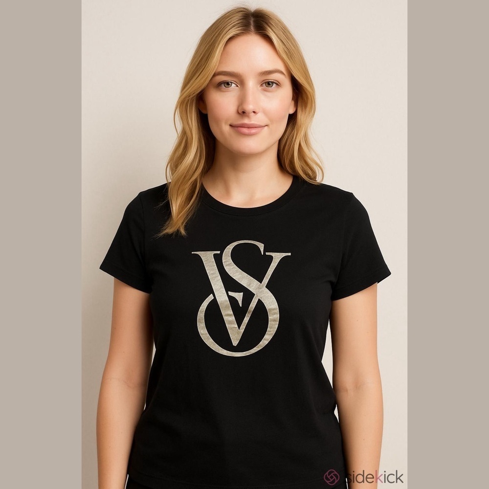 Victoria's Secret Black T-Shirt - Picture 2 of 2